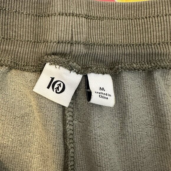 Tentree Wide Leg Pants Women’s Medium Green Organic Cotton Athleisure Yoga Soft - Picture 8 of 13